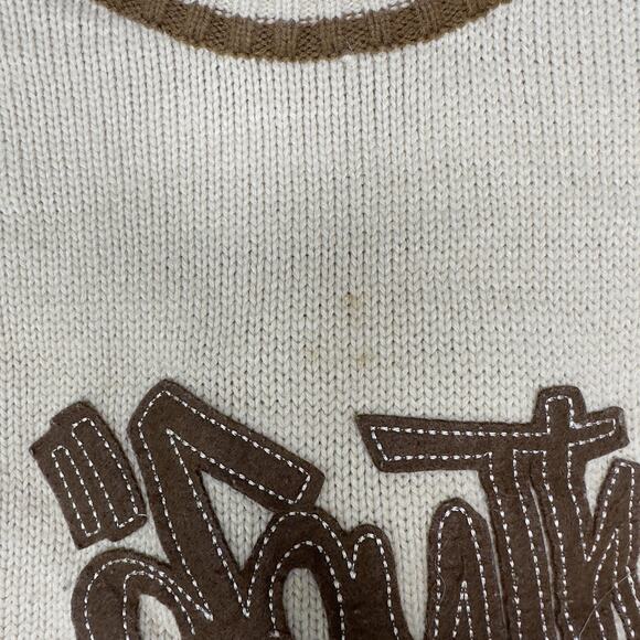 South Pole Cream and Brown Turtleneck Sweater - Picture 3 of 7